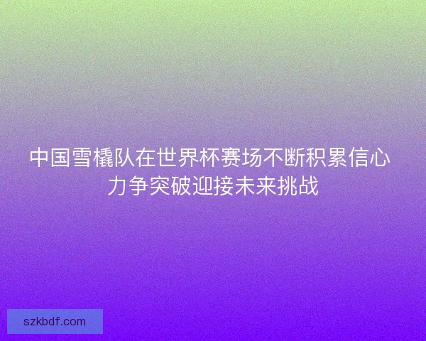 中国雪橇队在世界杯赛场不断积累信心 力争突破迎接未来挑战 中国雪橇队在世界杯赛场不断积累信心 力争突破迎接未来挑战